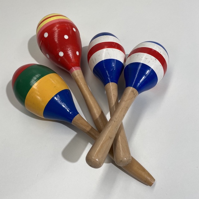 MARACA, Coloured Wood